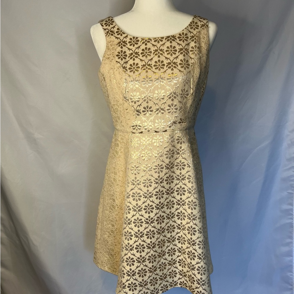 Jessica Simpson gold, lace, size 6